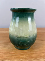 Roseville Holland Dutch Utility Line Green 1900s Vintage Pottery Ceramic Vase