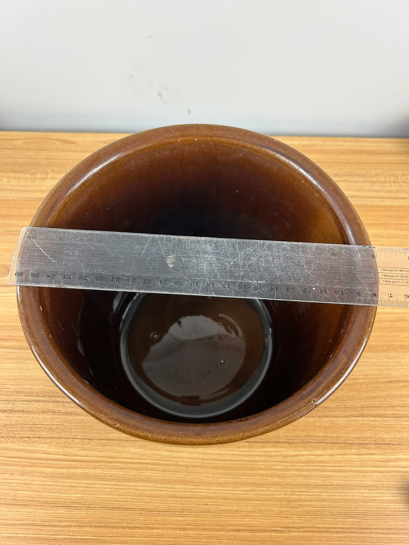 Weller Art Pottery 1900s Green Brown Yellow Blended Majolica Jardiniere