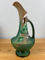 Roseville Pottery Fuchsia 1938 Green Ceramic Ewer 902-10