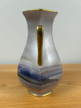 Morimura Brothers Japanese Hand Painted Scenic Landscape Handled Vase