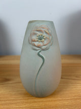 Weller L’art Nouveau Pottery  5.25 Flower In Relief Matte Glaze Vase circa 1903