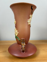 Roseville Apple Blossom Pink 1949 Vintage Art Pottery Ceramic Flower Vase 388-10