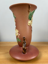 Roseville Apple Blossom Pink 1949 Vintage Art Pottery Ceramic Flower Vase 388-10