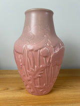 Rookwood Large Pink Poppy Flower Vase #6006 c1928 12" Tall No Damage Crisp Mold