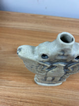 Weller Art Pottery FOE Flask Vase Fraternal Order of Eagles Ceramic Bottle