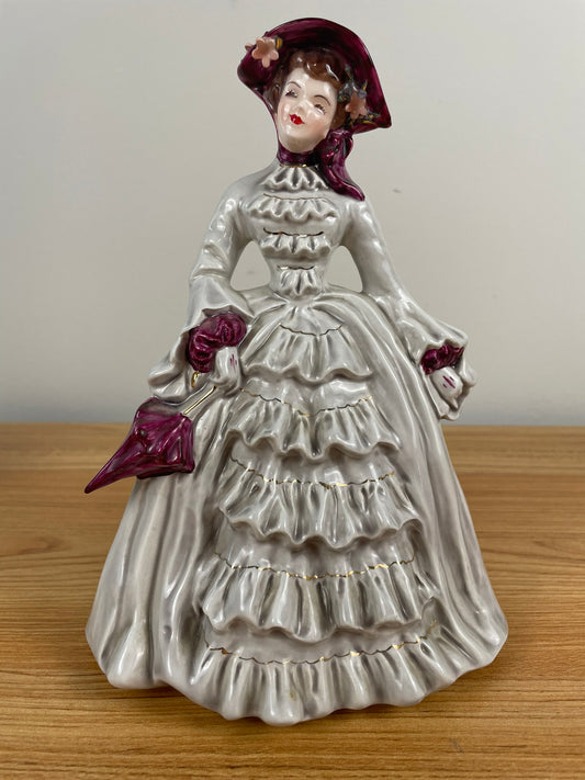 VINTAGE 1953 Florence Ceramics “Charmaine” Pasadena CA 9” Victorian Women