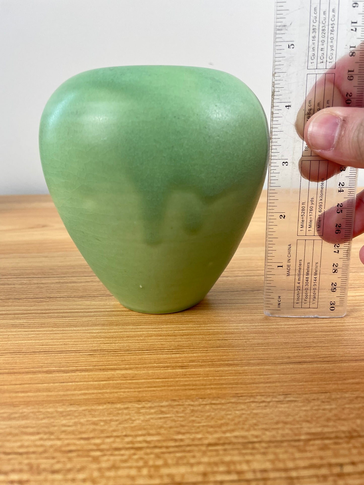 Rookwood 1906 Matte Green Drip Glaze Bulbous Vase Shape 1120