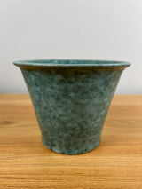 Robinson Ransbottom Art Pottery Mottled Green Flared Rim Vase