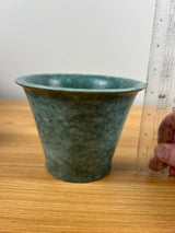 Robinson Ransbottom Art Pottery Mottled Green Flared Rim Vase