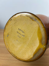 JB Owens Utopian 1900s Art Pottery Bulbous Form Floral Painted 8.5" Vase 934