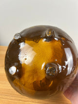 JB Owens 1900s Art Pottery Standard Glaze Four Footed Floral Jardiniere