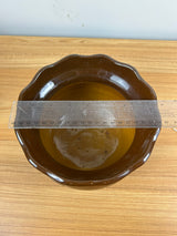 JB Owens 1900s Art Pottery Standard Glaze Four Footed Floral Jardiniere