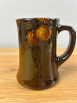 American Art Pottery Standard Glaze Floral Decoration Mug Weller? Owens?