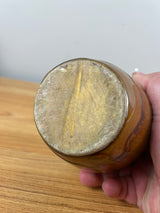 California Originals Mid Century Art Pottery Blended Green Orange Cabinet Vase