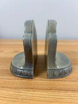 American Encaustic Tile Company AET CO 1926 Child & Bunny Bookend Pair