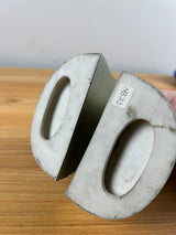 American Encaustic Tile Company AET CO 1926 Child & Bunny Bookend Pair