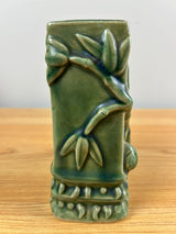 California Mid Century Modern Green Art Pottery Bamboo Planter