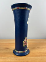 Weller Art Pottery Blue Ware Cameo Decorated Dancing Woman Vase
