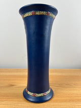 Weller Art Pottery Blue Ware Cameo Decorated Dancing Woman Vase