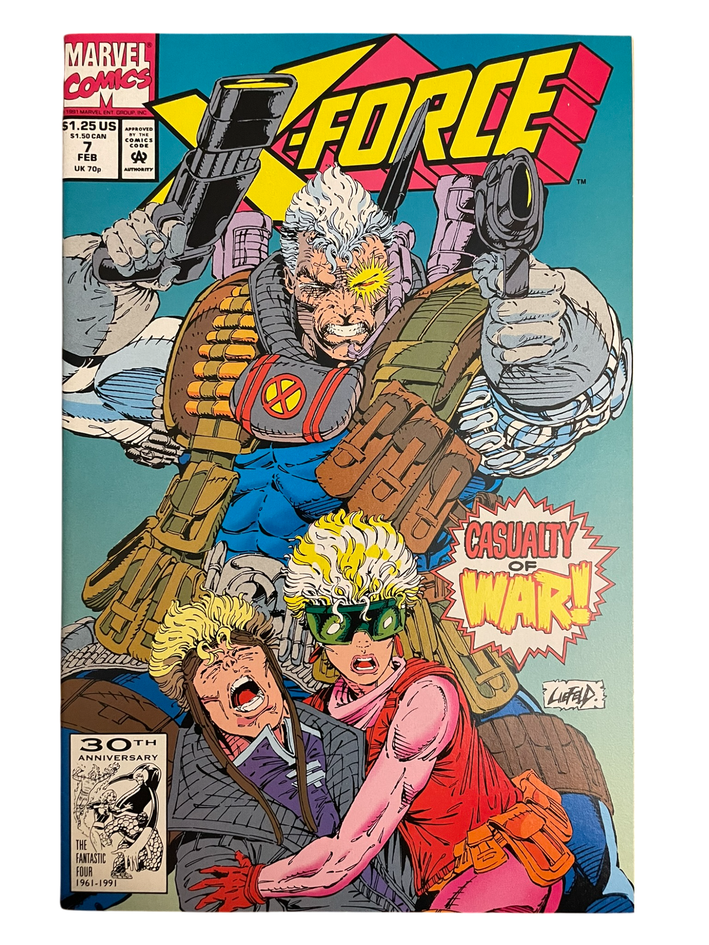 X-Force #7 Vol. 1 1992 Marvel Comics High Grade Comic Book