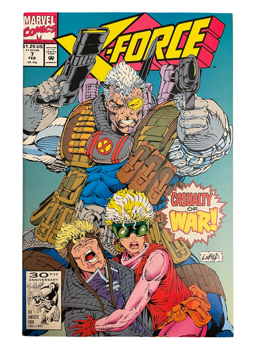 X-Force #7 Vol. 1 1992 Marvel Comics High Grade Comic Book