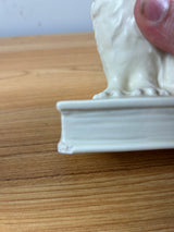 Rookwood Pottery 1934 & 1942 White Owl Bookends 2655 McDonald