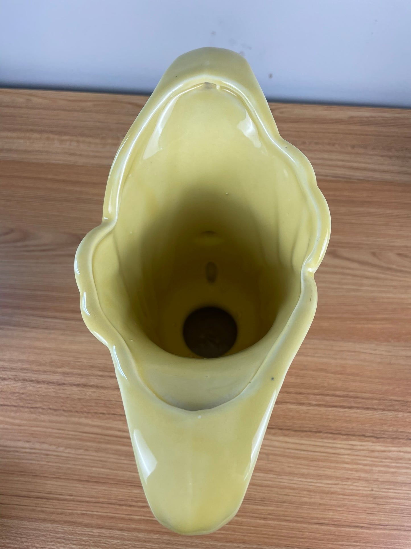 10" Yellow Shawnee Art Pottery Double Handle Floral Vase-#250