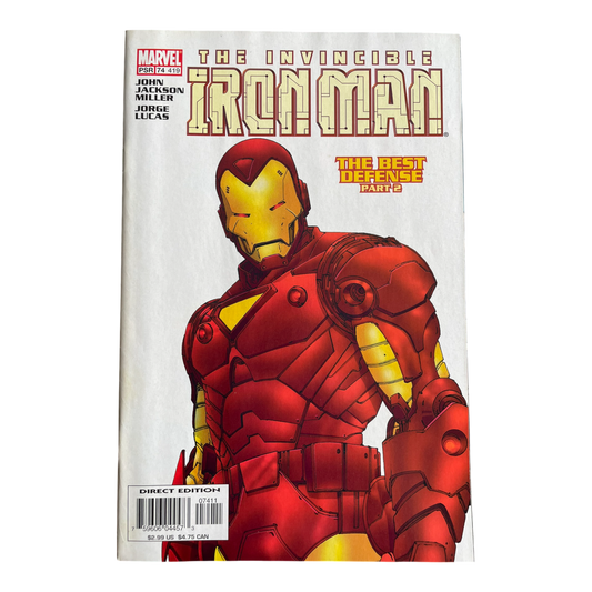 IRON MAN 74 DIRECT EDITION JOHN JACKSON MILLER MARVEL COMICS 2004