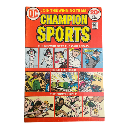 Champion Sports FIRST ISSUE! DC Comic Book 1973 #1 Issue!