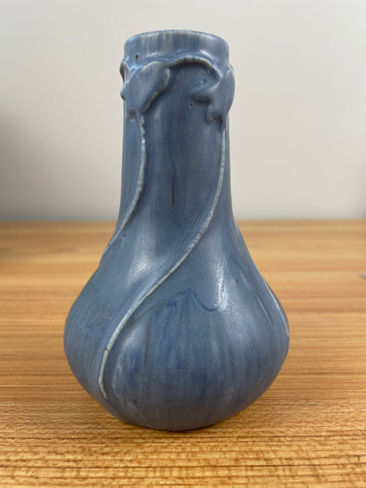 Pewabic Pottery 1903-1907 Stylized Lily Of The Valley Pale Blue Vase